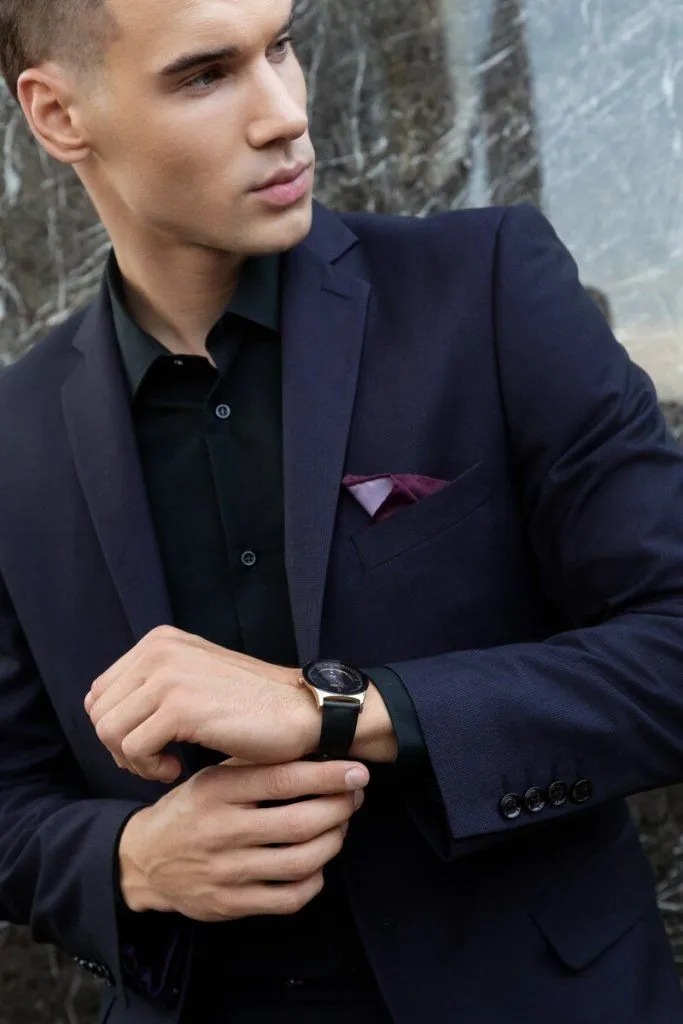 На фото: мужской костюм арт. SU21023-SL; сорочка арт. SHB150-SL