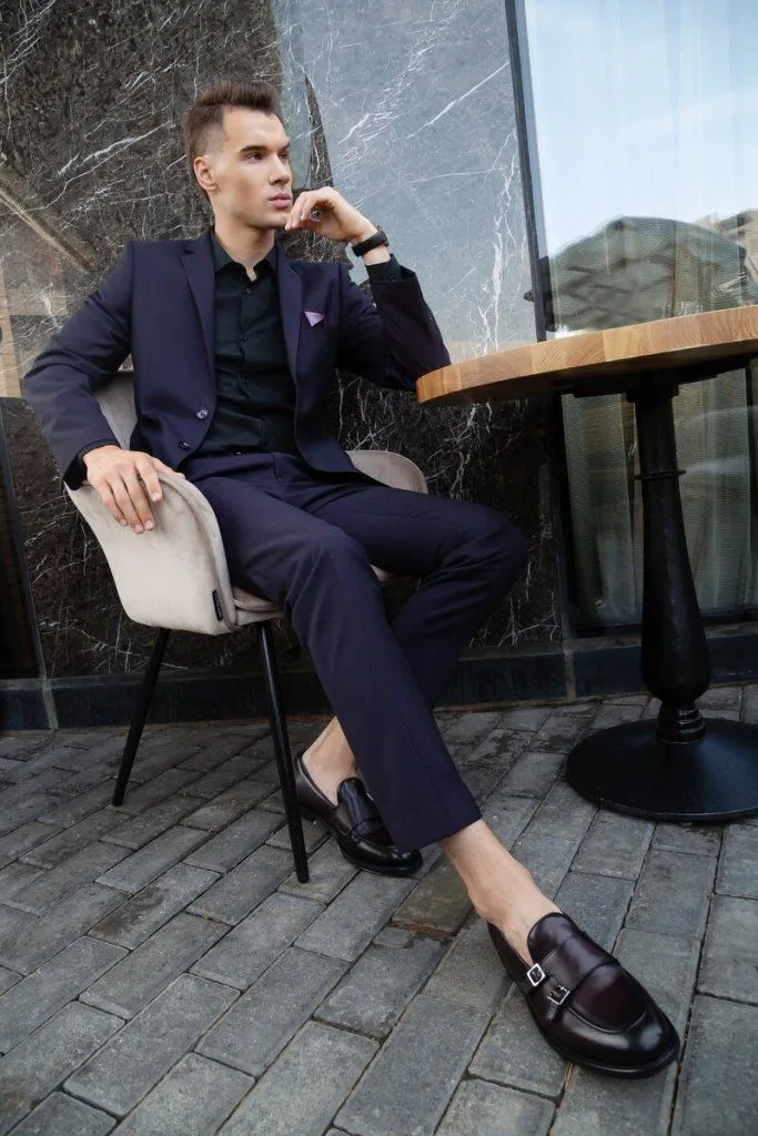 На фото: мужской костюм арт. SU21023-SL; сорочка арт. SHB150-SL