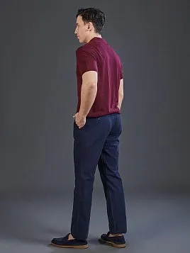 БРЮКИ С ЭЛАСТИЧНЫМ ПОЯСОМ P2612-R ТЕМНО-СИНИЕ