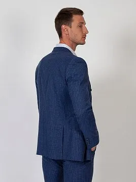 ПИДЖАК ДВУБОРТНЫЙ МУЖСКОЙ PEPLOS JA20021-SL СИНИЙ