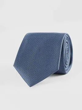 ГАЛСТУК МУЖСКОЙ PEPLOS СИНИЙ. МИКРОДИЗАЙН (400/235)