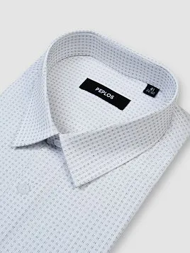 СОРОЧКА МУЖСКАЯ PEPLOS SH24011-K-SL БЕЛЫЙ