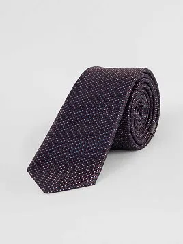 ГАЛСТУК МУЖСКОЙ PEPLOS КОРИЧНЕВЫЙ. ТОЧКИ (250/156922-3)