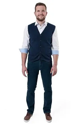 ЖИЛЕТ МУЖСКОЙ PEPLOS KN19V002 ТЕМНО-СИНИЙ