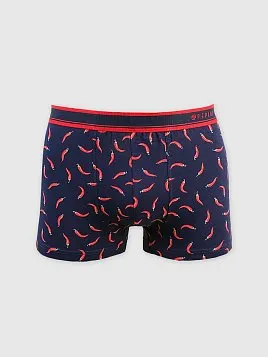 ТРУСЫ БОКСЕРЫ МУЖСКИЕ PEPLOS UW23005-BX ТЕМНО-СИНИЙ