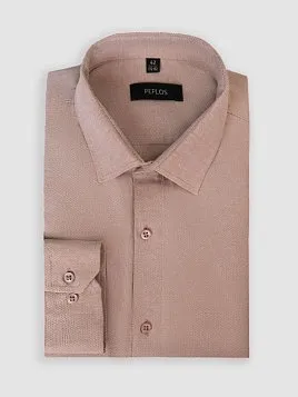 МУЖСКАЯ СОРОЧКА SH26092-R КОРИЧНЕВАЯ