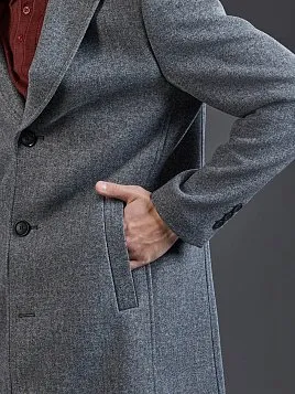 СЕРОЕ ПАЛЬТО OW26217-CT