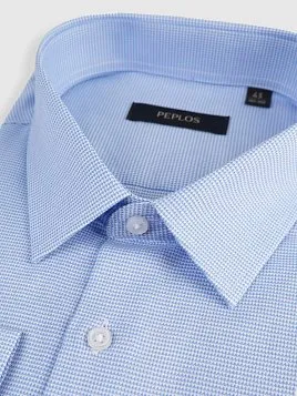 СОРОЧКА МУЖСКАЯ PEPLOS SH25078-C СИНИЙ
