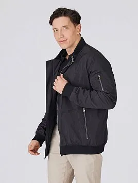 КУРТКА-БОМБЕР УТЕПЛЕННАЯ OW2627-JА ЧЕРНАЯ
