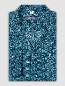 СОРОЧКА МУЖСКАЯ PEPLOS SH21242-R БИРЮЗОВЫЙ