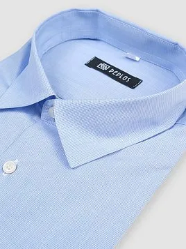 СОРОЧКА МУЖСКАЯ PEPLOS SH22068-К-R ГОЛУБОЙ