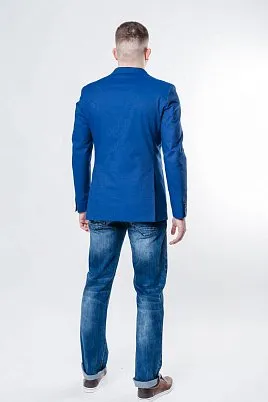 ПИДЖАК МУЖСКОЙ CLAUDIO VERDI CJ1802 СИНИЙ