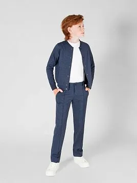 БРЮКИ ДЛЯ МАЛЬЧИКА МЛ. ШКОЛА PEPLOS TR22B005-313 СИНИЙ (Трикотажные)