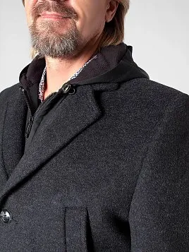 ПАЛЬТО МУЖСКОЕ PEPLOS OW2203-CT СЕРЫЙ