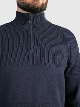 СВИТЕР МУЖСКОЙ PEPLOS KN25S032 ТЕМНО-СИНИЙ