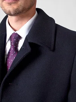 ПАЛЬТО МУЖСКОЕ PEPLOS OW2109-CT СИНИЙ