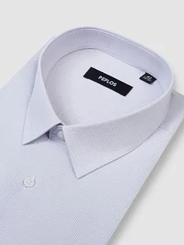 СОРОЧКА МУЖСКАЯ PEPLOS SH24094-K-R СЕРЫЙ