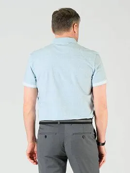 РУБАШКА-ПОЛО МУЖСКАЯ PEPLOS TS23018-Р ГОЛУБОЙ