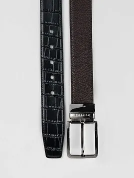 РЕМЕНЬ МУЖСКОЙ PEPLOS ДВУСТОРОННИЙ C15. BELT-22-C15-13 ЧЁРНЫЙ-КОРИЧНЕВЫЙ