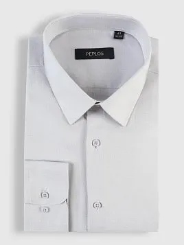 СОРОЧКА МУЖСКАЯ PEPLOS SH25082-SL СЕРЫЙ