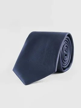 ГАЛСТУК МУЖСКОЙ PEPLOS ТЕМНО-СИНИЙ. ОДНОТОННЫЙ (400/1-3)