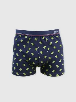 ТРУСЫ БОКСЕРЫ МУЖСКИЕ PEPLOS UW23004-BX ТЕМНО-СИНИЙ