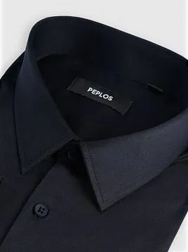 СОРОЧКА МУЖСКАЯ PEPLOS SH25142-R ТЕМНО-СИНИЙ
