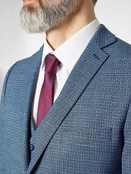КОСТЮМ МУЖСКОЙ PEPLOS SU22049-SL ГОЛУБОЙ (ЖИЛЕТ ОТДЕЛЬНО)