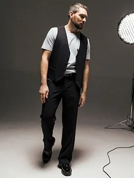 БРЮКИ МУЖСКИЕ PEPLOS TR24099-241 ЧЁРНЫЙ