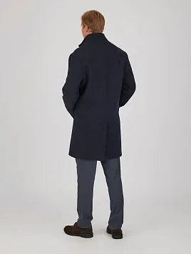 МУЖСКОЕ ПАЛЬТО OW26206-CT ТЕМНО-СИНЕЕ