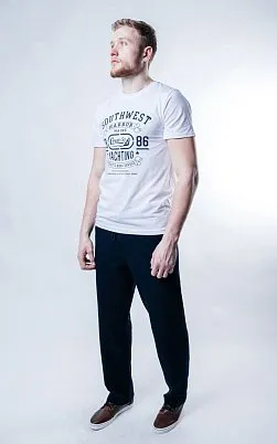 БРЮКИ МУЖСКИЕ СПОРТИВНЫЕ  PEPLOS SP19002 СИНИЙ