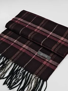 ШАРФ МУЖСКОЙ PEPLOS SF05 БОРДОВЫЙ В КЛЕТКУ