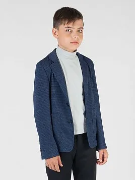ПИДЖАК ДЛЯ МАЛЬЧИКА PEPLOS JA22J008-363 СИНИЙ (Трикотажный)