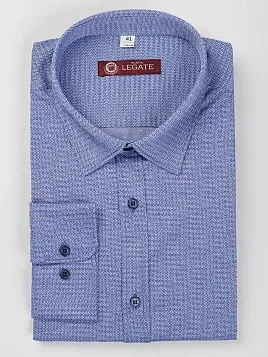 СОРОЧКА МУЖСКАЯ MAJESTIC LEGATE SH20132-SL СИНИЙ