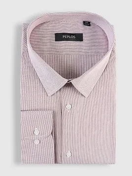 СОРОЧКА МУЖСКАЯ PEPLOS SH25121-C БОРДОВЫЙ