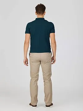 РУБАШКА-ПОЛО ИЗ ТКАНИ ПИКЕ TSP26005-R ЗЕЛЕНАЯ