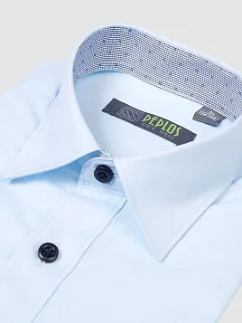 СОРОЧКА ДЛЯ МАЛЬЧИКА PEPLOS SH22J060-K-SL ГОЛУБОЙ