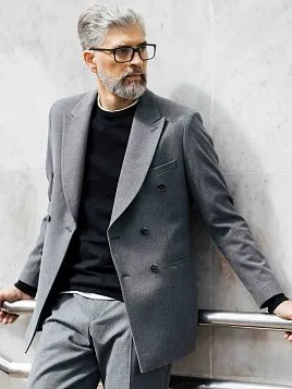 ПИДЖАК МУЖСКОЙ PEPLOS JA25132-R ТЕМНО-СЕРЫЙ