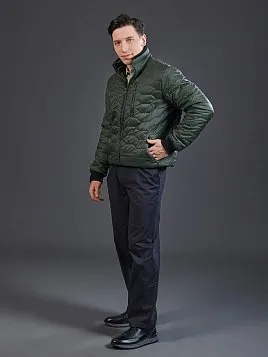 СТЕГАНАЯ ЗЕЛЕНАЯ КУРТКА OW2624-JА