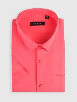 СОРОЧКА МУЖСКАЯ PEPLOS SH25222-K-C ОРАНЖЕВЫЙ