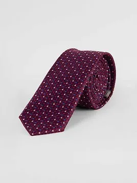 ГАЛСТУК МУЖСКОЙ PEPLOS БОРДОВЫЙ. ТОЧКИ (250/156258-5)