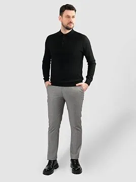 ДЖЕМПЕР МУЖСКОЙ ПОЛО PEPLOS KN25SH066 ЧЁРНЫЙ