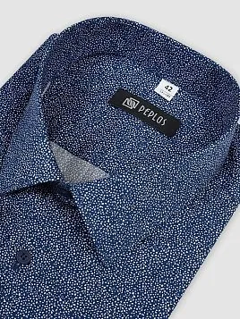 СОРОЧКА МУЖСКАЯ PEPLOS SH23131-SL ТЕМНО-СИНИЙ