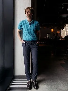 БРЮКИ МУЖСКИЕ PEPLOS TR23116-216П ТЕМНО-СЕРЫЙ