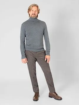 БРЮКИ МУЖСКИЕ PEPLOS TR22023-222-4П КОРИЧНЕВЫЙ