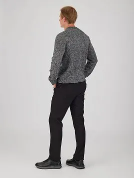 МУЖСКОЙ  ДЖЕМПЕР KN26J015 ТЕМНО-СЕРЫЙ