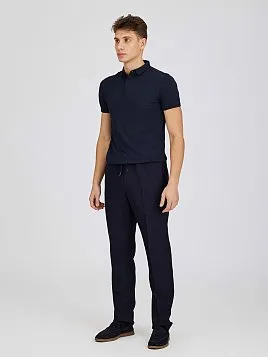 РУБАШКА-ПОЛО ИЗ ТКАНИ ПИКЕ TSP26020-R СИНЯЯ