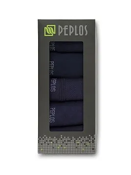 НОСКИ МУЖ. PEPLOS НАБОР 5 ПАР SBOX2603 СИНИЕ