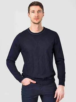ДЖЕМПЕР МУЖСКОЙ PEPLOS KN19J018 ТЕМНО-СИНИЙ
