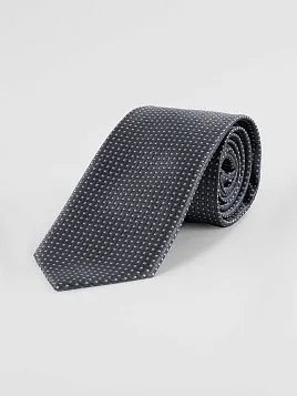 ГАЛСТУК МУЖСКОЙ PEPLOS СЕРЫЙ. ТОЧКИ (400/156287-4)